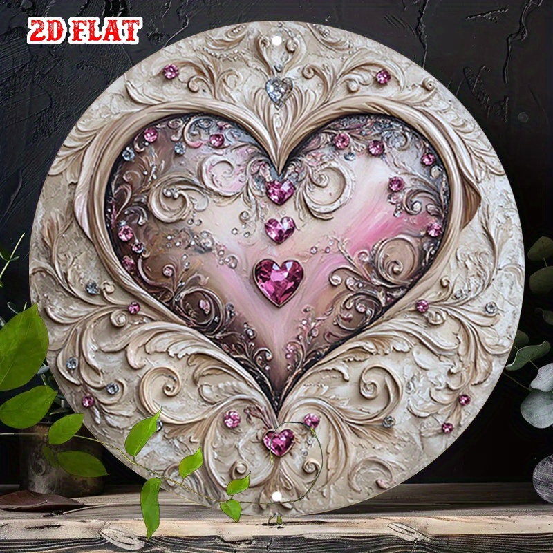 Art Craft Restaurant - Seni Dinding Besi Berbentuk Hati dengan