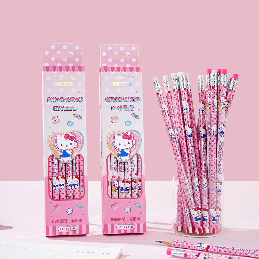 Calligraphy Pen Set - 12 Buah Pensil HB Sanrio Hello