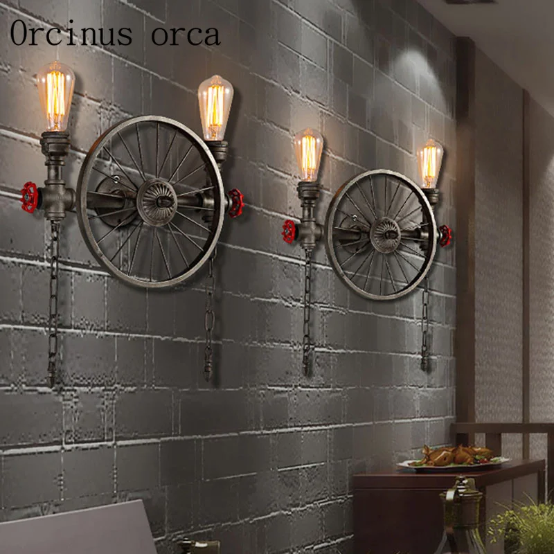 Art Craft Restaurant - Lampu Dinding Pipa Air, Restoran Gaya