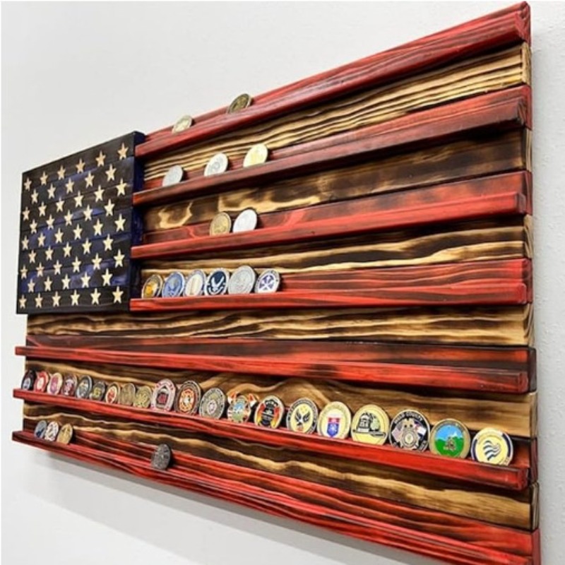 Art Craft Display - 20*40Cm Buatan Tangan Bendera AS Dirancang