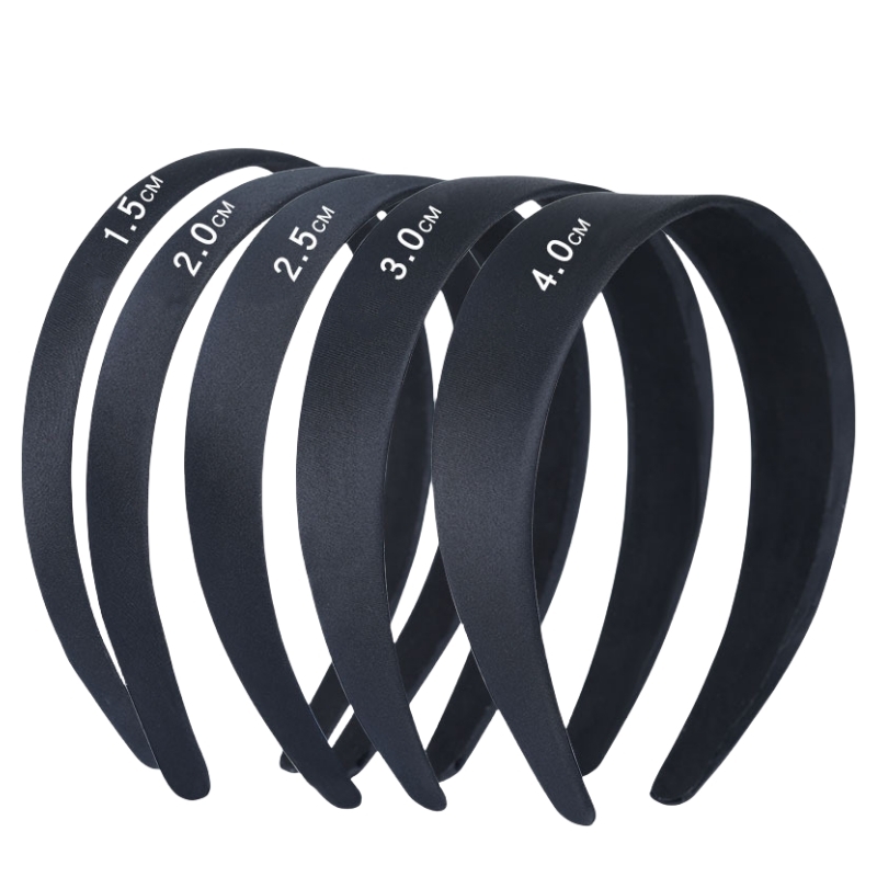 Art And Craft Hair - Bando kain Satin DIY, 2 buah