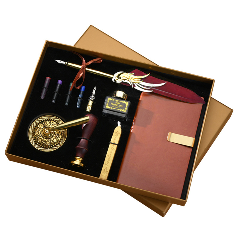 Calligraphy Pen Set - Set Pena Bulu dan Tinta Retro,
