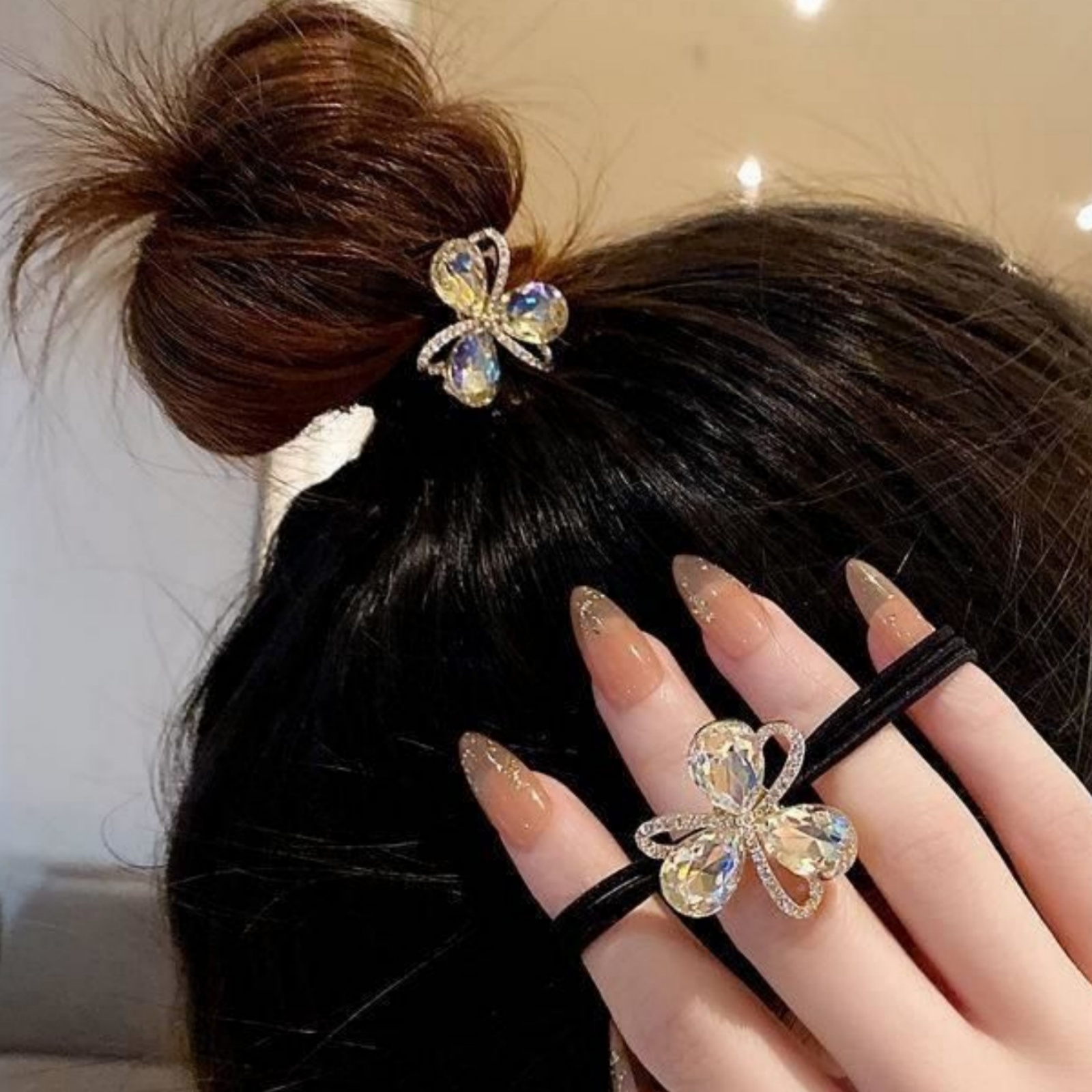 Art And Craft Hair - 1 Buah Ikat Kepala Bunga Berlian