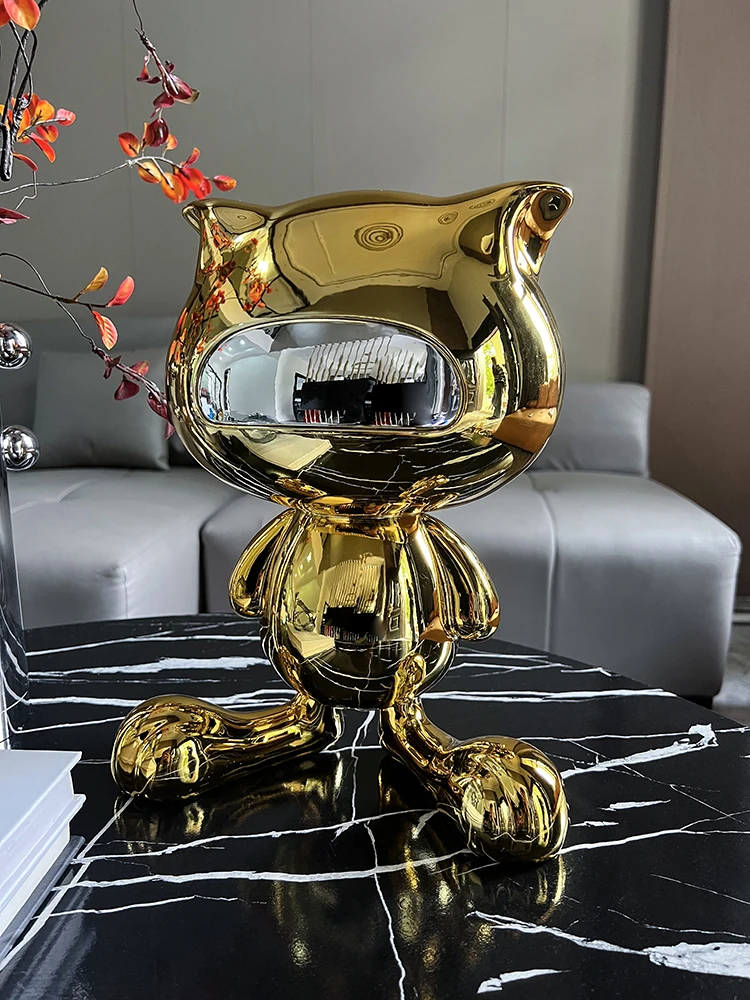 Art Craft Cat - Seni Nordik Dekorasi Rumah Patung Kucing