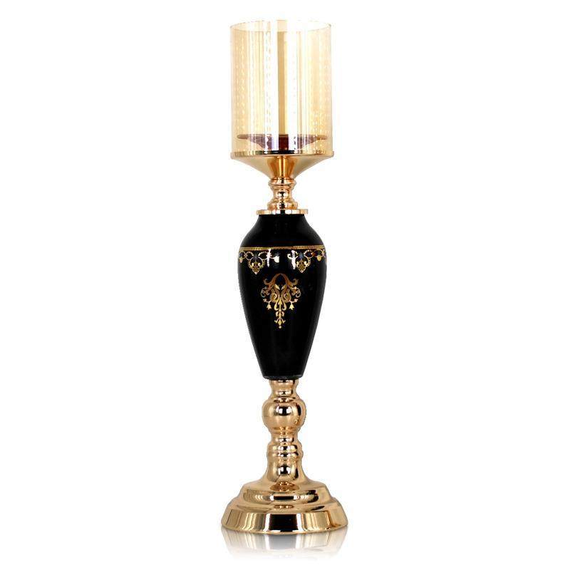 Art Craft Restaurant - Ornamen lilin logam dengan penutup kaca,