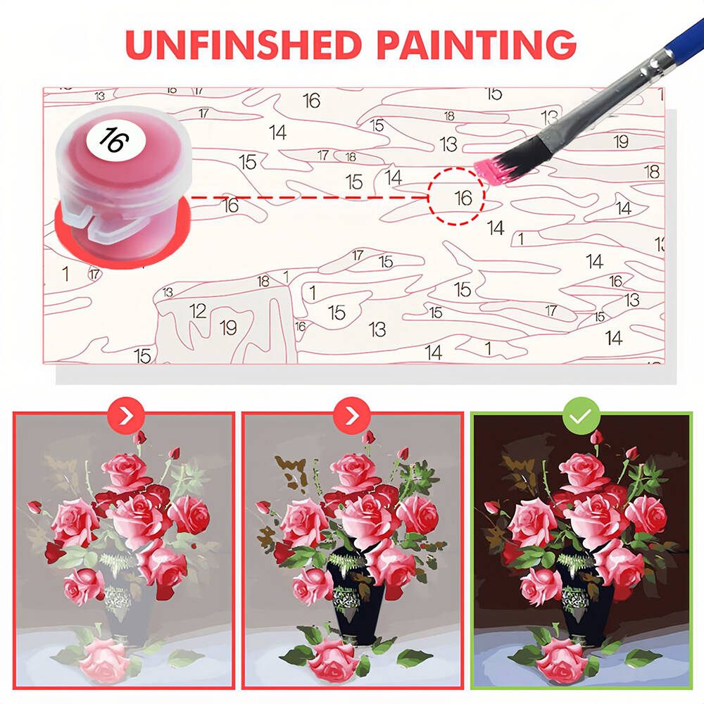 1pc Lukisan Minyak Digital Tan - Art Craft Winter ulasan dan harga