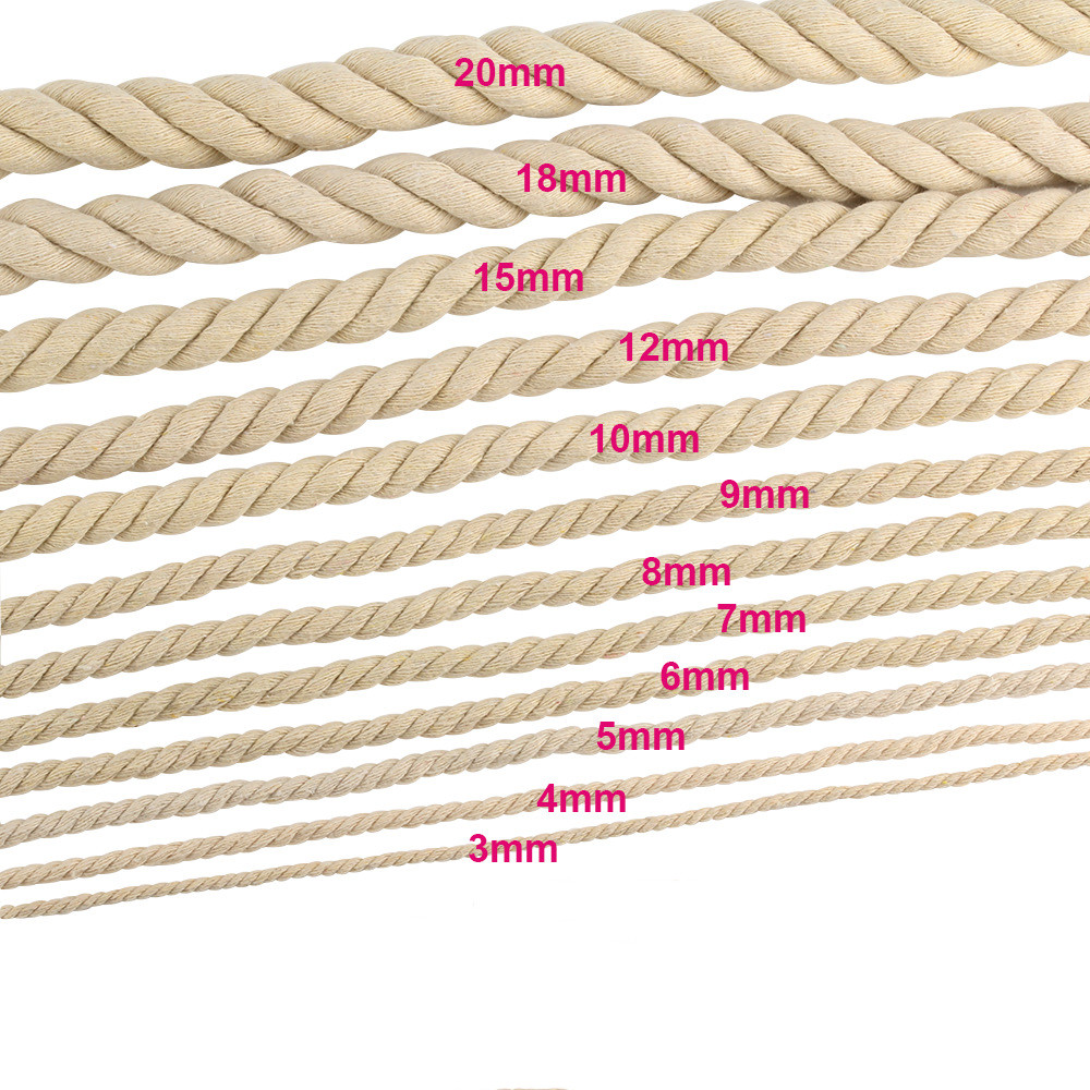 1-25M Tali Lilit Katun Alami 1 - Macrame Cord Cotton ulasan dan harga
