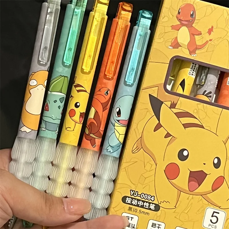 5 Buah Set Pena Gel Pikachu Pe - Calligraphy Pen Set ulasan dan harga