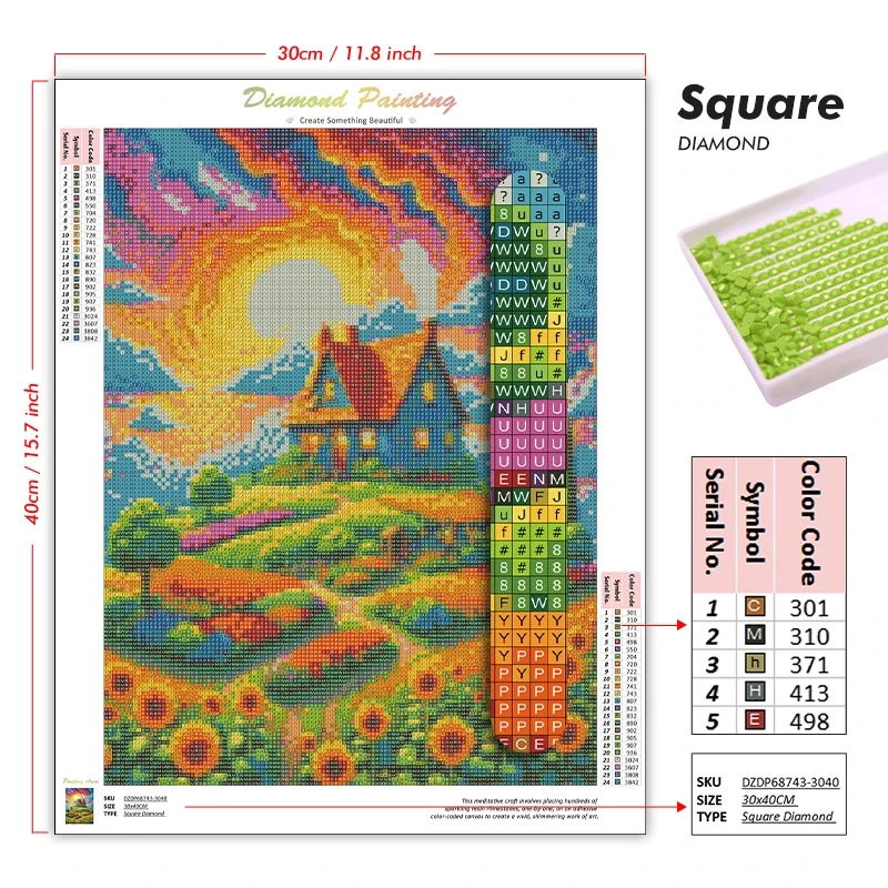 Kit Lukisan Berlian 5D DIY, Se - Art And Craft Jungle ulasan dan harga