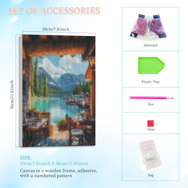 RUOPOTY Kit Lukisan Berlian Re - Art Craft Restaurant ulasan dan harga