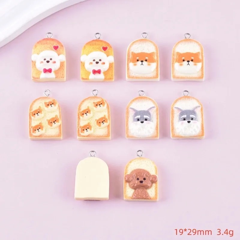 10 Buah Liontin Resin Anjing R - Art Craft Activity ulasan dan harga