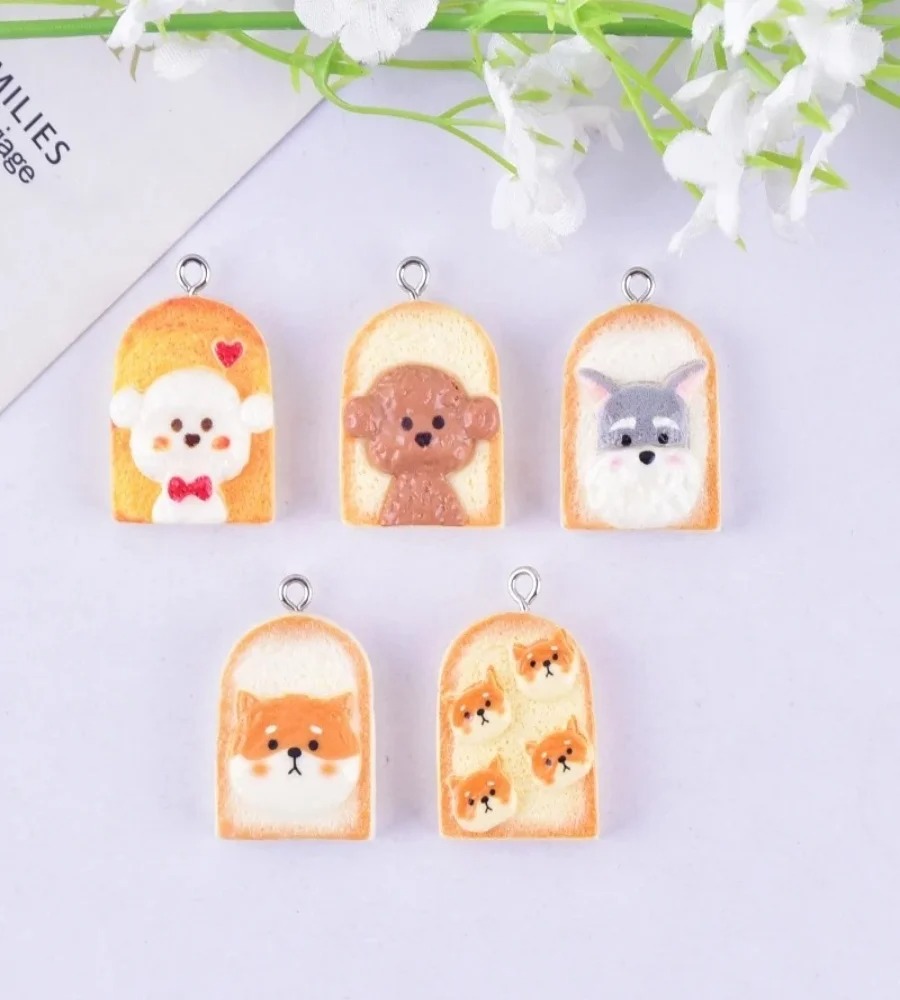 10 Buah Liontin Resin Anjing R - Art Craft Activity ulasan dan harga