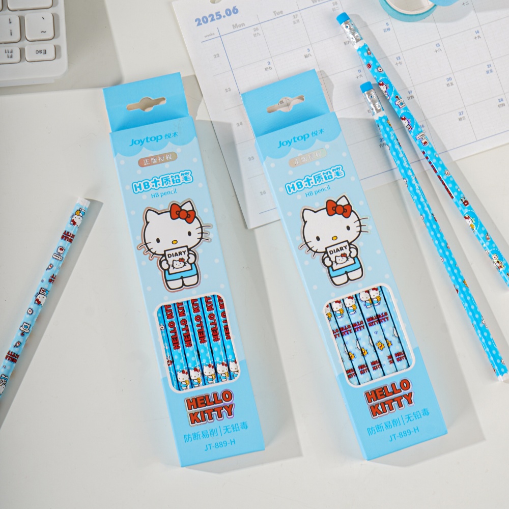 12 Buah Pensil HB Sanrio Hello - Calligraphy Pen Set ulasan dan harga