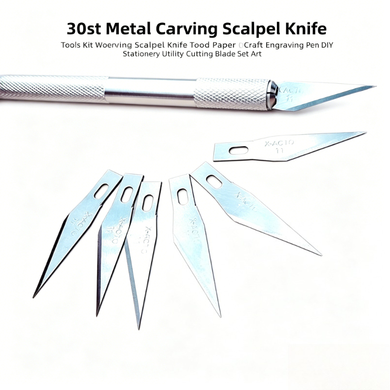 30Set Kit Pisau Skalpell Ukir  - Art Craft Stationery ulasan dan harga