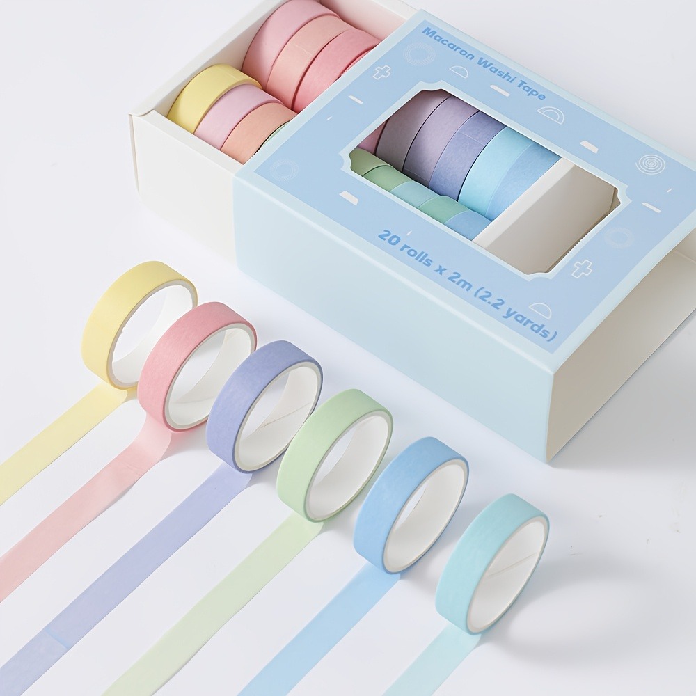 20 Gulungan Pita Macaron, Leba - Art Craft Stationery ulasan dan harga
