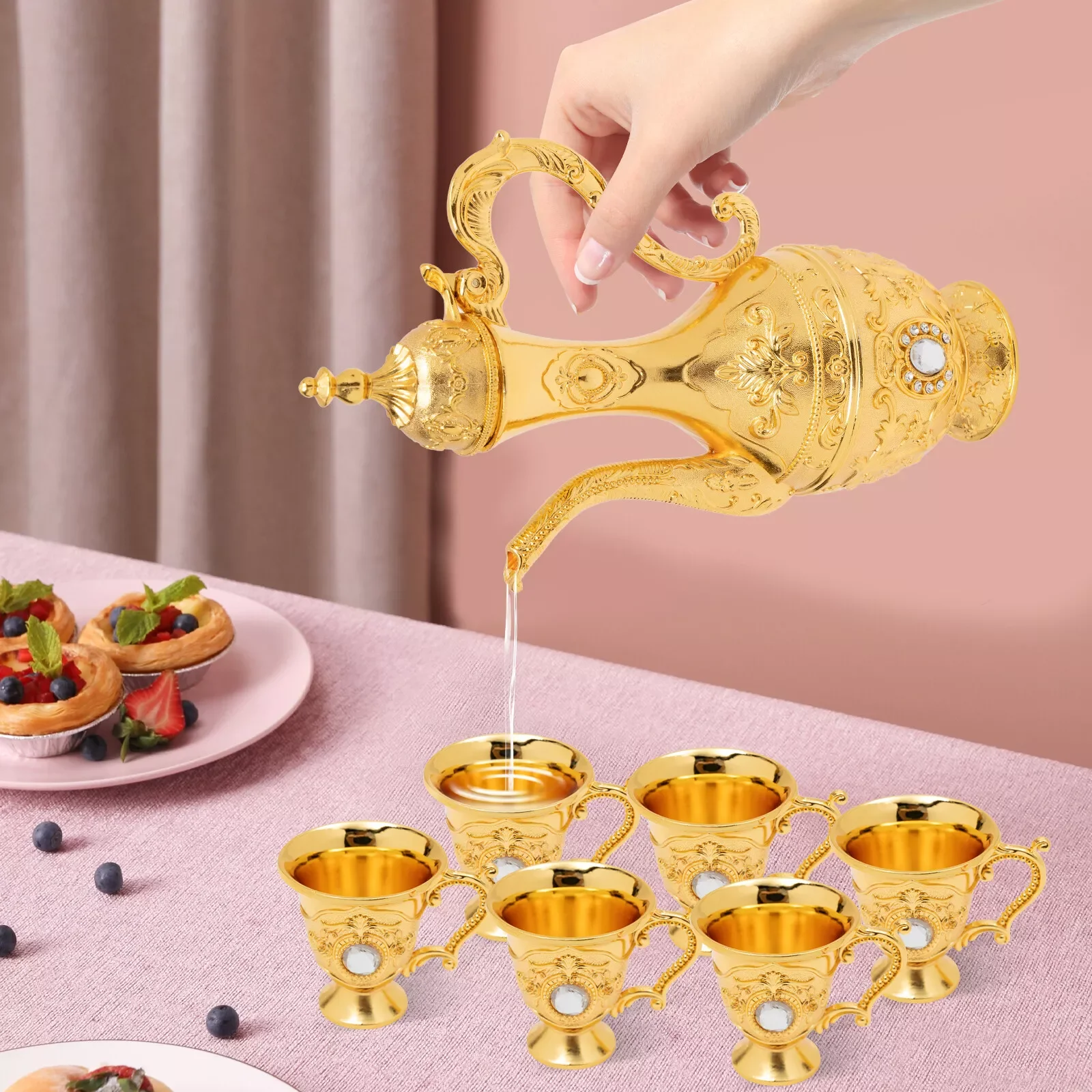 Set Teh Turki Eropa Kreatif Se - Art Craft Restaurant ulasan dan harga