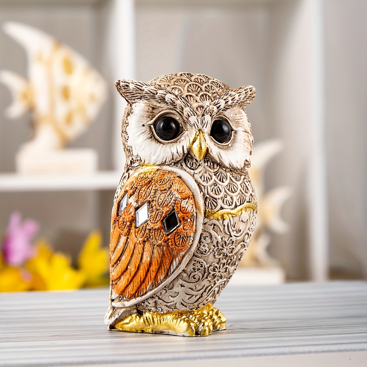 Patung Burung Hantu Resin Tren - Tv Art And Craft ulasan dan harga