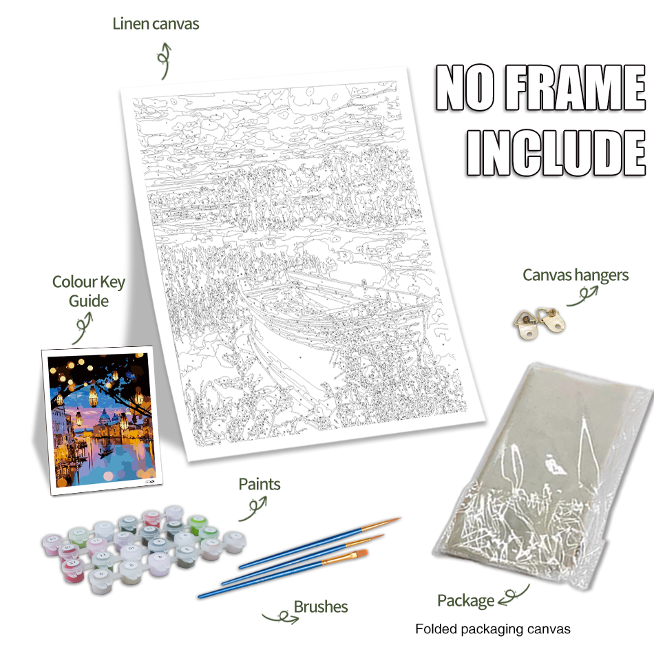 Lukisan GATYZTORY dengan Nomor - Art Craft Display ulasan dan harga