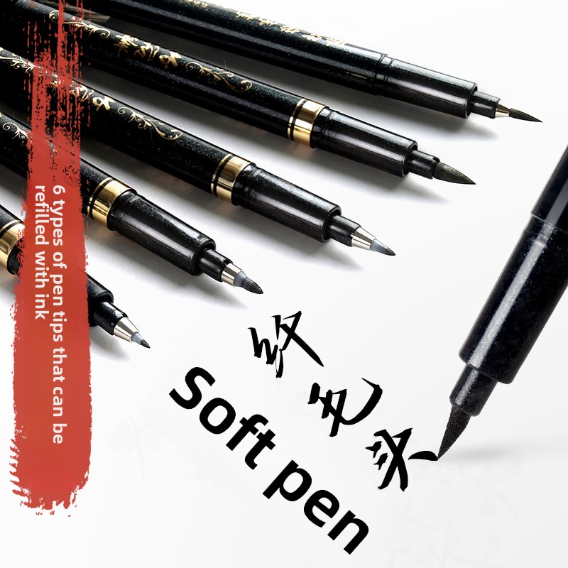 4 Buah/Set Pena Spidol Seni Ka - Calligraphy Pen Set ulasan dan harga