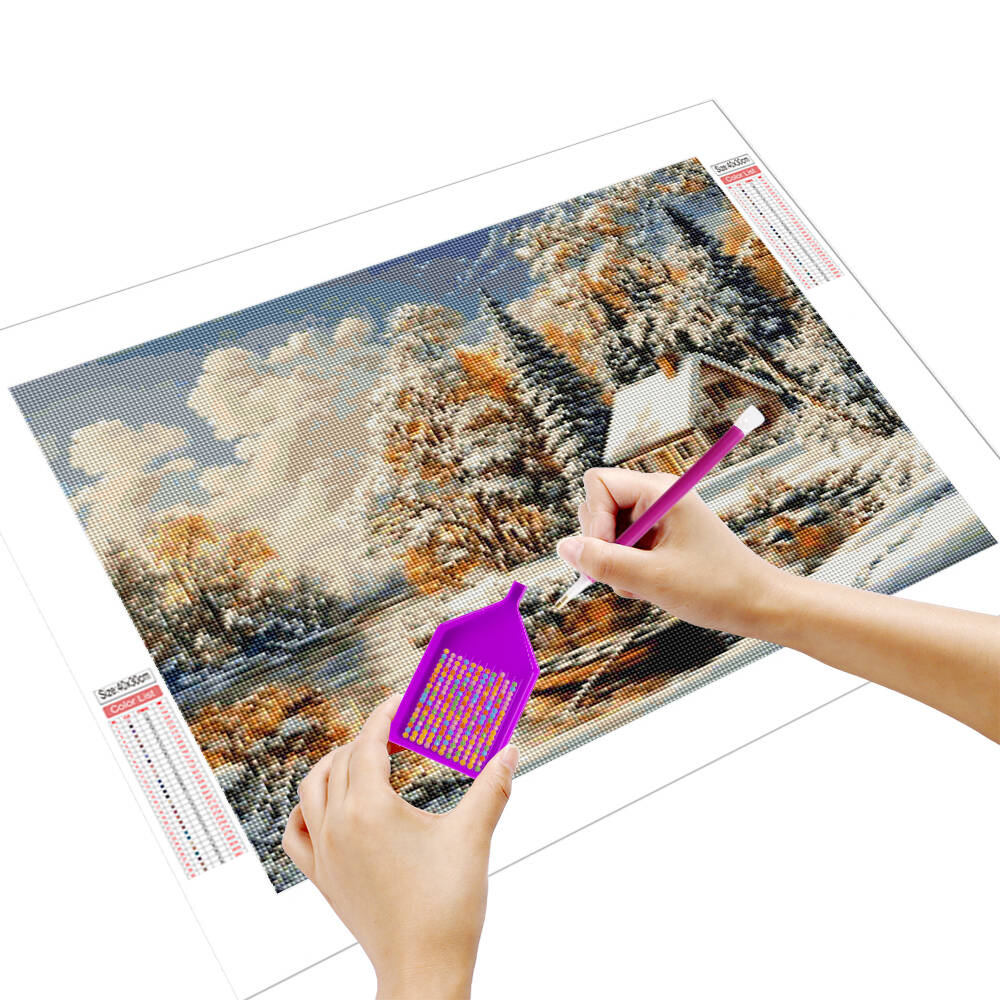 Lukisan berlian Disney dekoras - Art Craft Winter ulasan dan harga