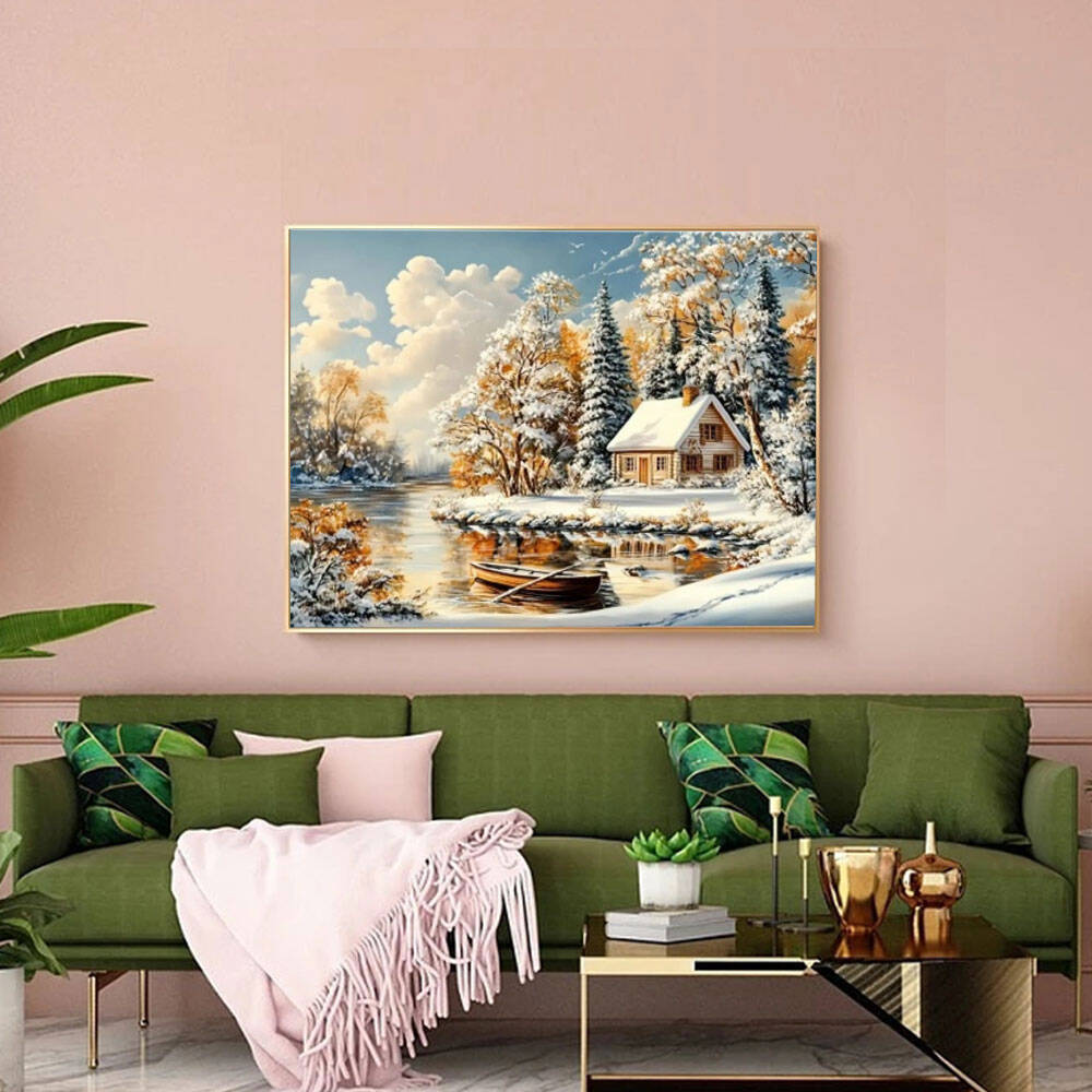 Lukisan berlian Disney dekoras - Art Craft Winter ulasan dan harga
