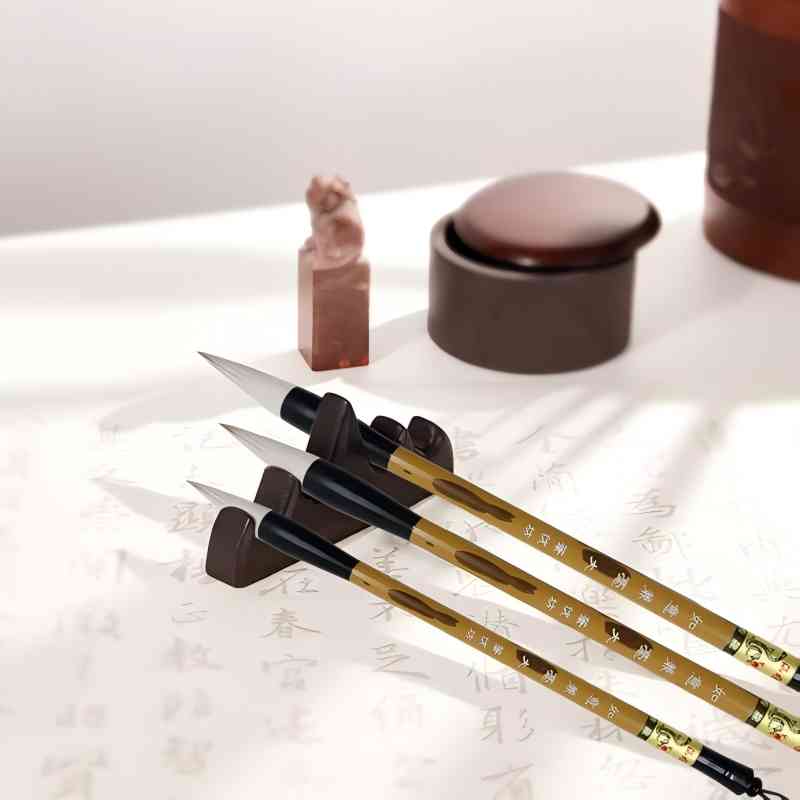 Kuas Tulis Cina 3 Ukuran denga - Calligraphy Pen Set ulasan dan harga