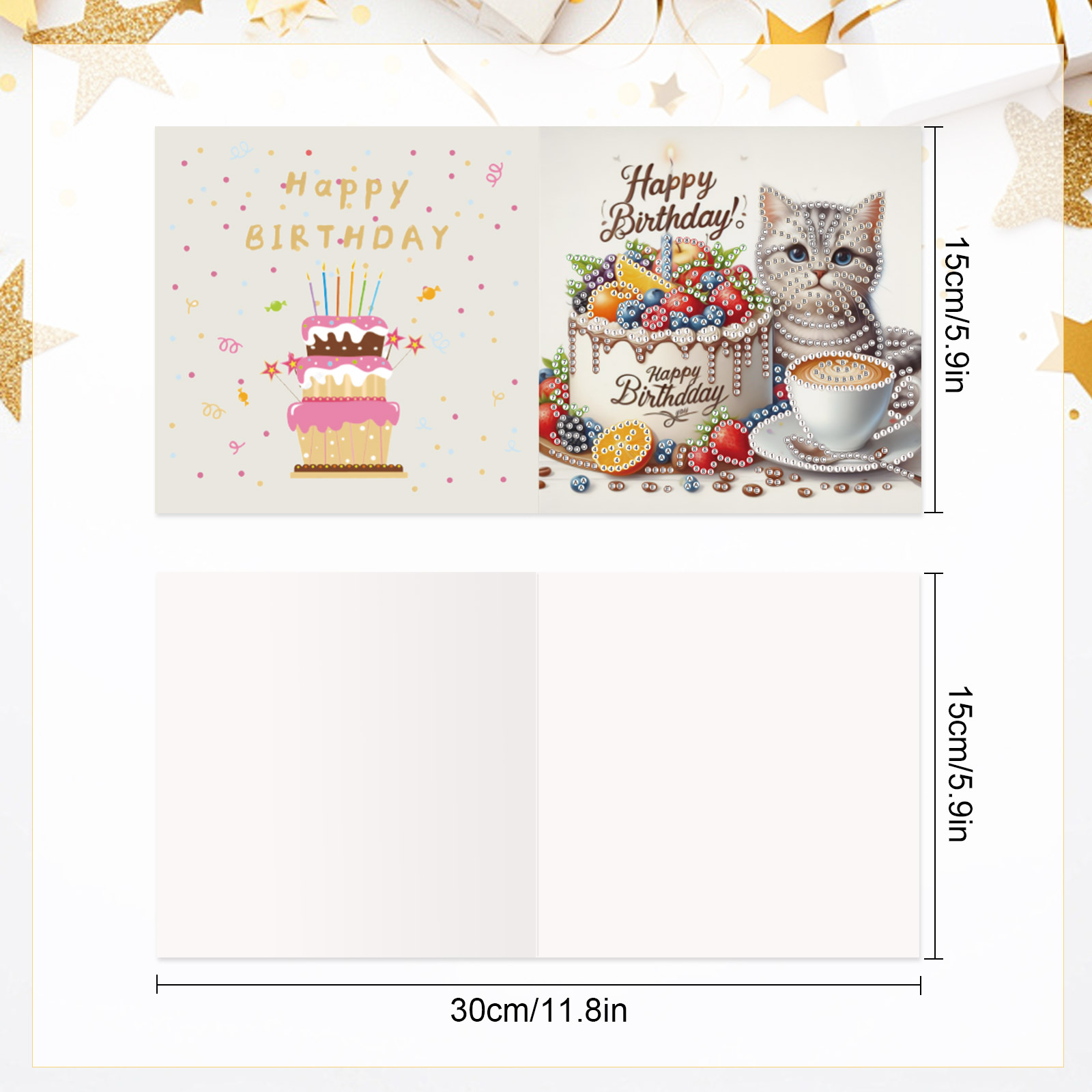 6 buah kit kartu ucapan lukisa - Art Craft Cat ulasan dan harga