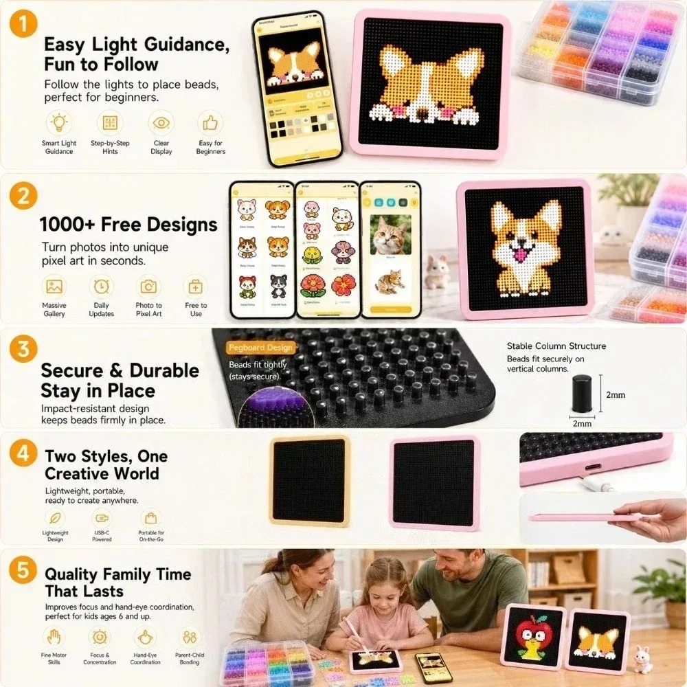 Panel Lampu LED Pixel yang Dap - Art Craft App ulasan dan harga