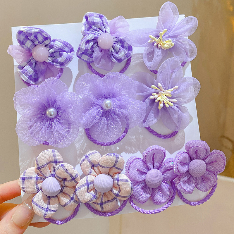 10 Buah Ikat Rambut Bunga Jari - Art And Craft Hair ulasan dan harga