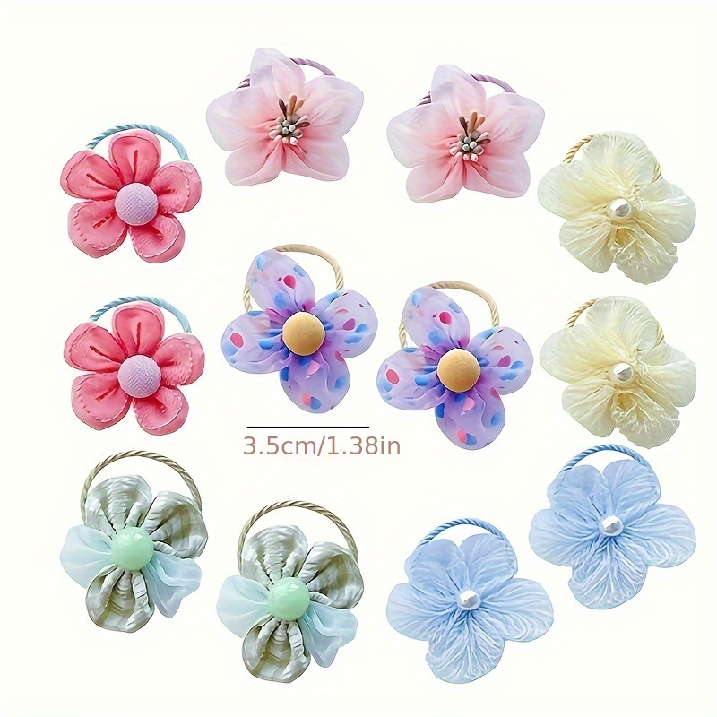 10 Buah Ikat Rambut Bunga Jari - Art And Craft Hair ulasan dan harga
