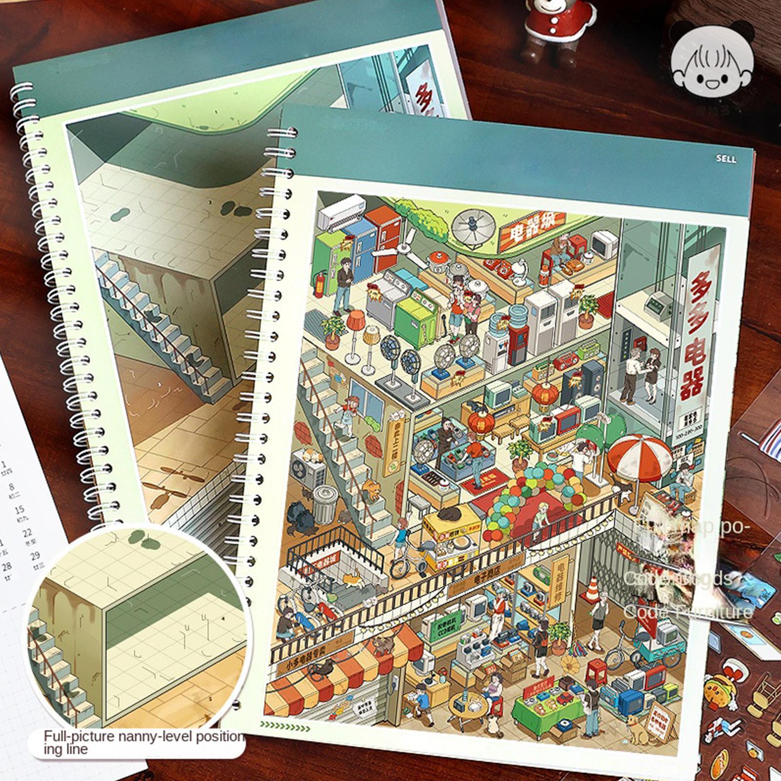 Buku Stiker 3D Efek Visual Ker - Art Craft Restaurant ulasan dan harga