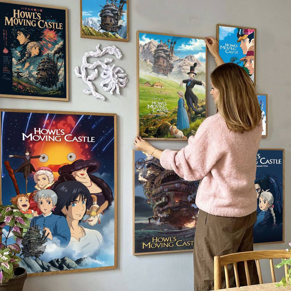 Poster Film Howl's Moving Cast - Art Craft Movement ulasan dan harga