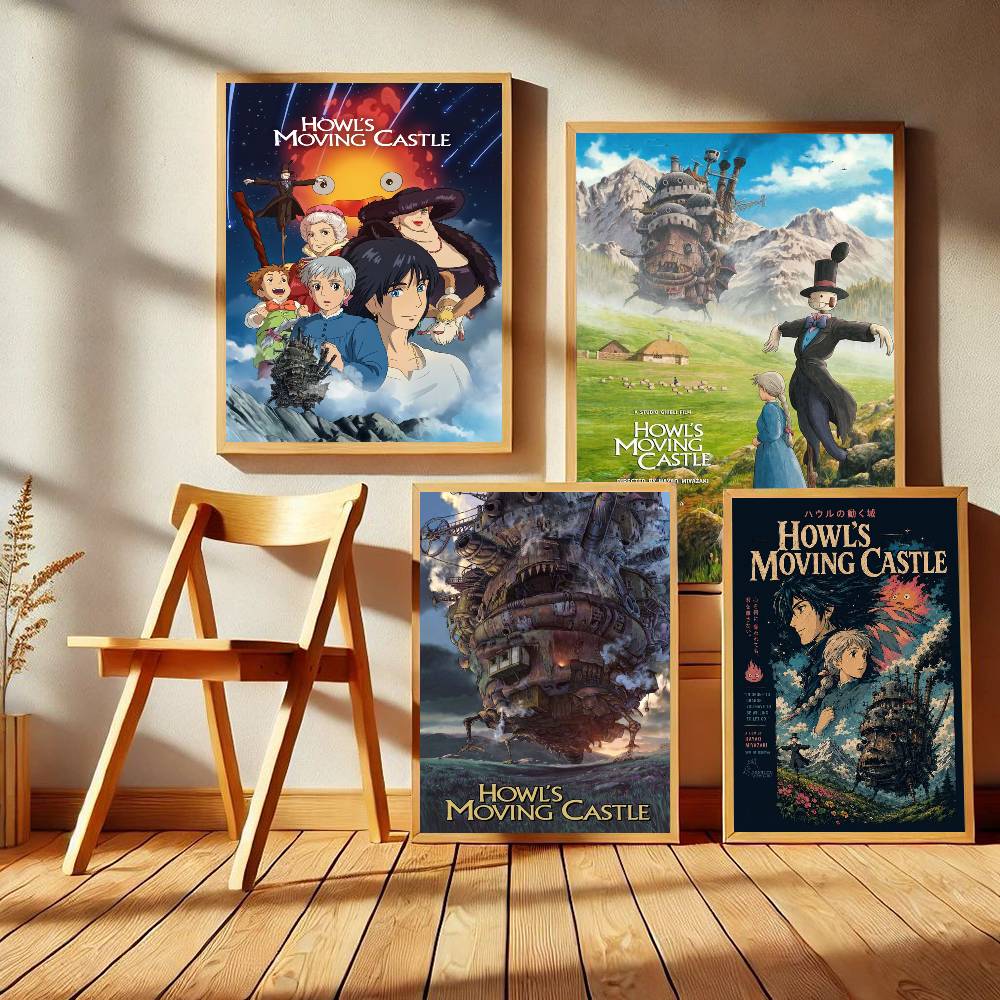 Poster Film Howl's Moving Cast - Art Craft Movement ulasan dan harga