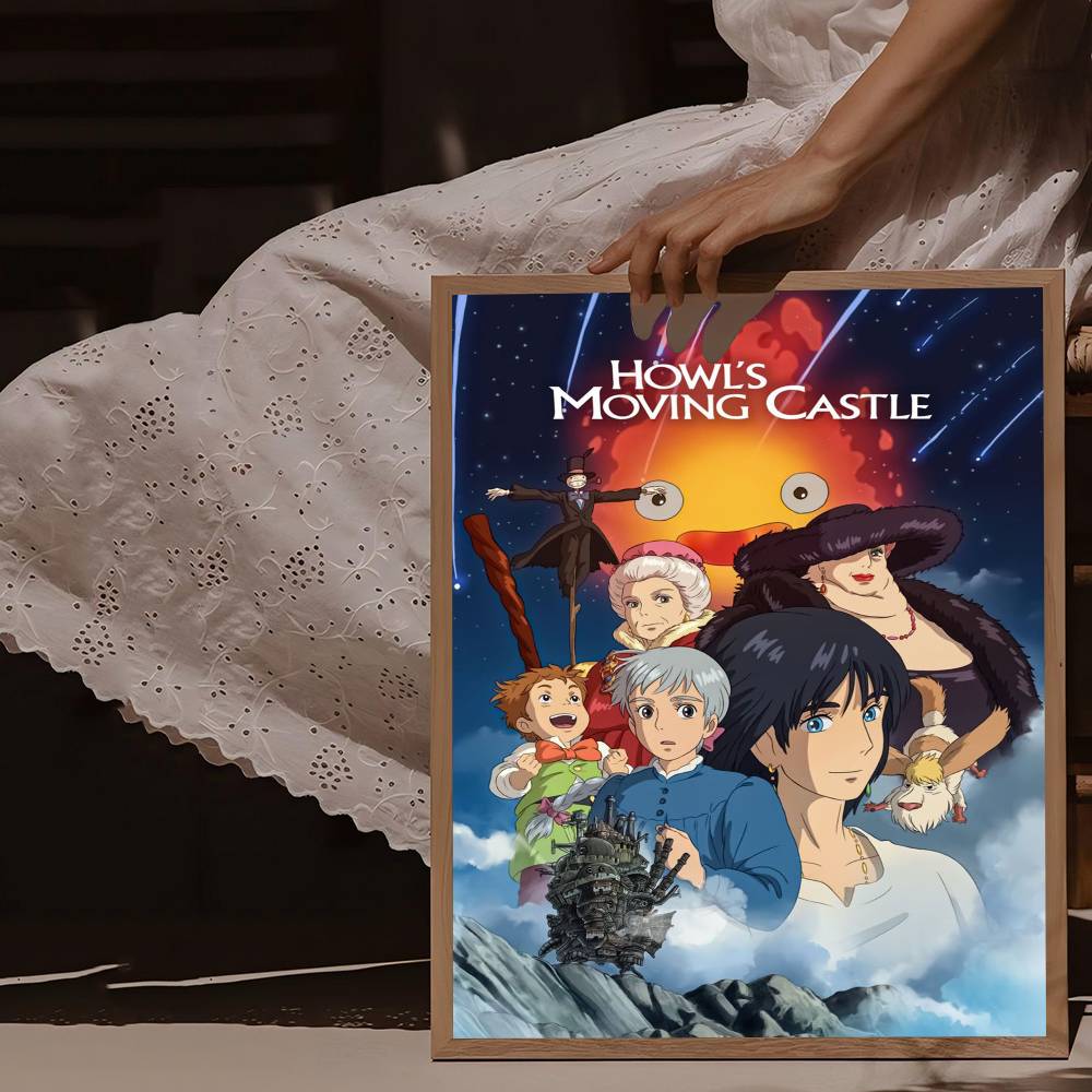 Poster Film Howl's Moving Cast - Art Craft Movement ulasan dan harga