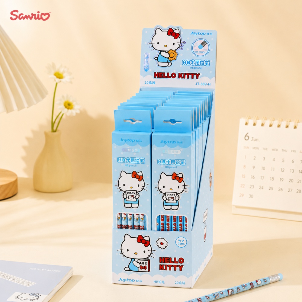 Pensil Kayu Lucu Sanrio Hello  - Calligraphy Pen Set ulasan dan harga