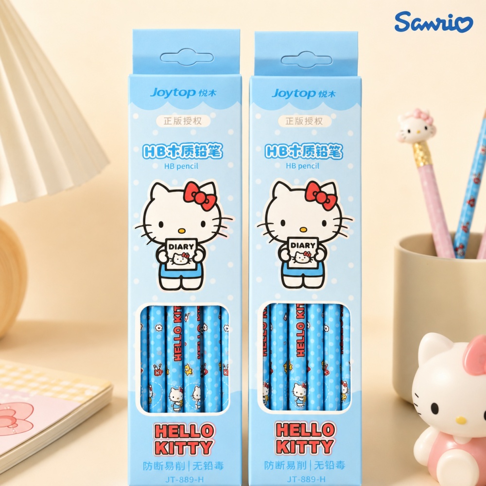 Pensil Kayu Lucu Sanrio Hello  - Calligraphy Pen Set ulasan dan harga
