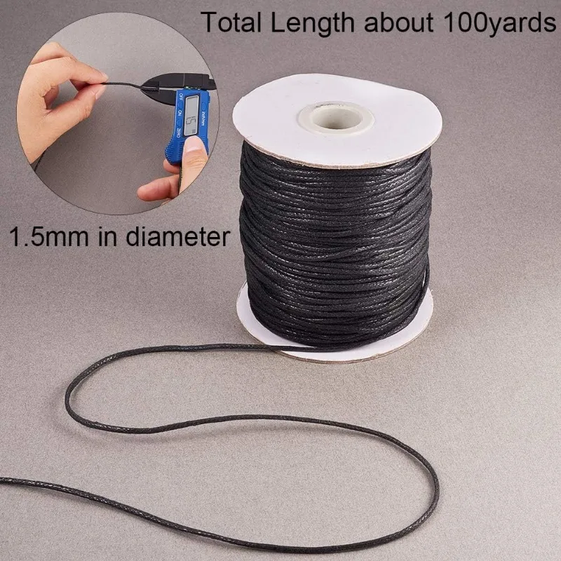 1rol 100 yard kabel wax katun  - Macrame Cord Cotton ulasan dan harga